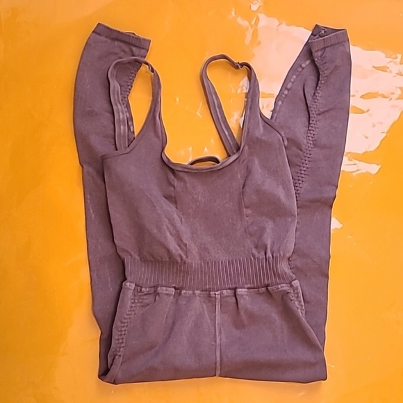 Free People Movement Good Karma Onesie Msrp $98 SB 30 NUTMEG - Picture 4 of 4